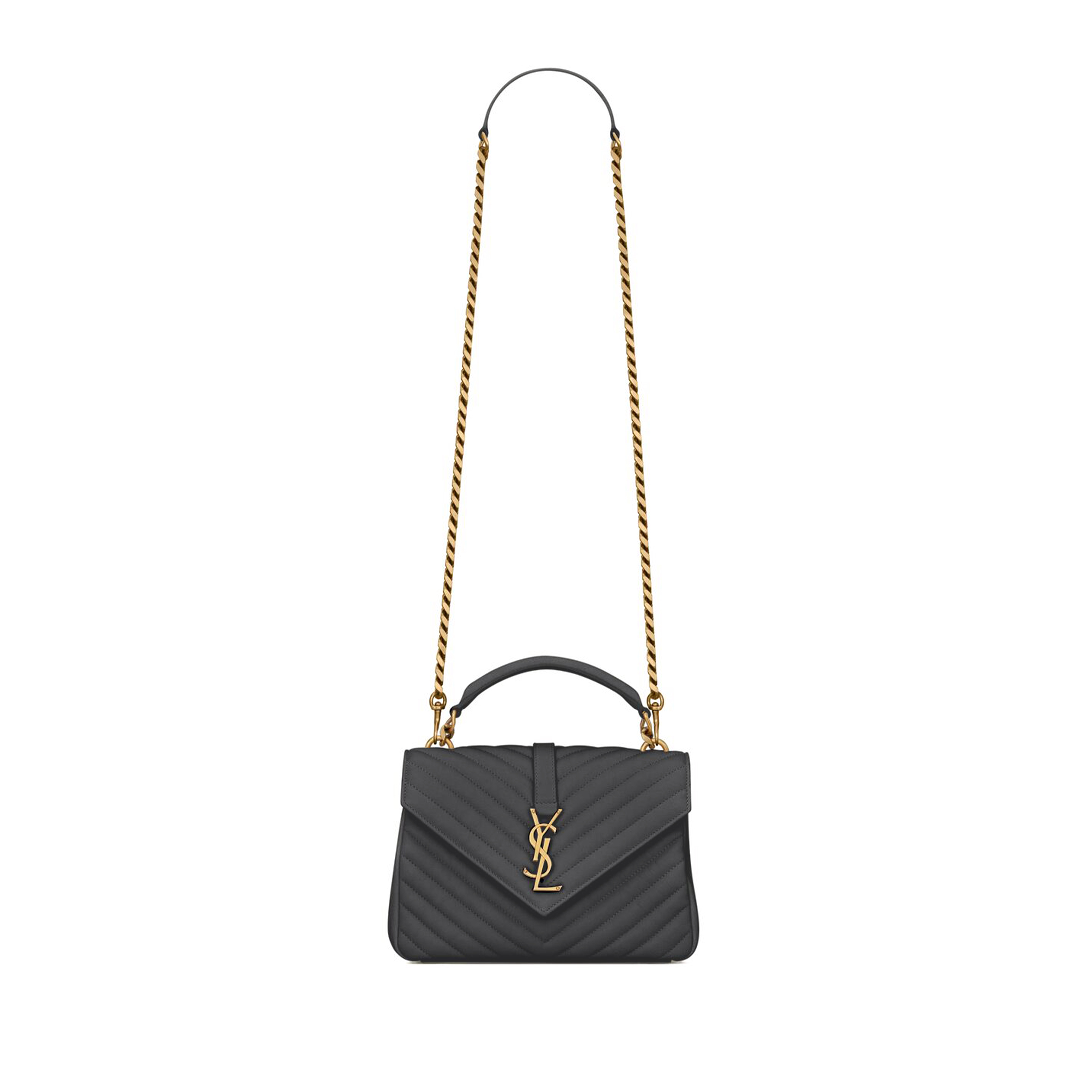 YSL COLLEGE MEDIUM IN QUILTED LEATHER 392737130719 (24*17*6.5cm)